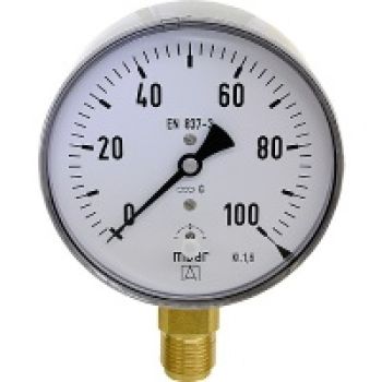 Kapselfedermanometer KP 100.1 0-25 mbar,DN15 (1/2") Durchm. 100mm