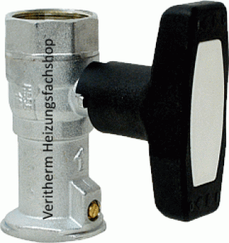 Isolier-T-Pumpenkugelhahn DN 25 mit Schwerkraftbremse